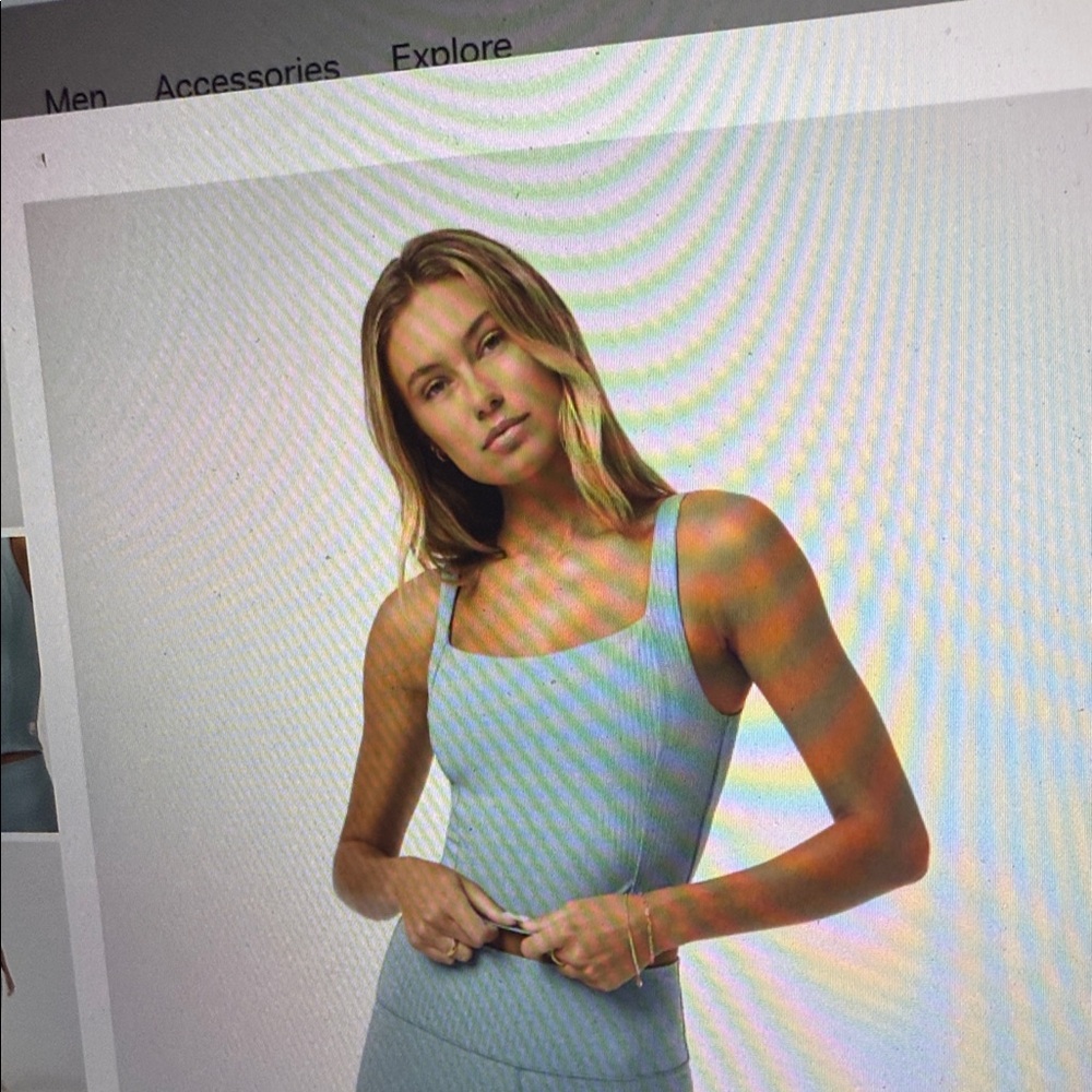 Vuori Light Blue mist color Sleeveless Top